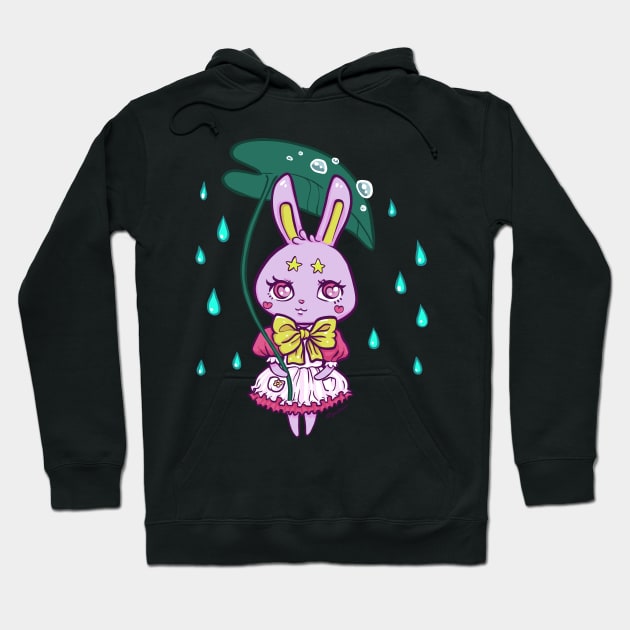 Bunny Rain Hoodie by YartzanaSerenade